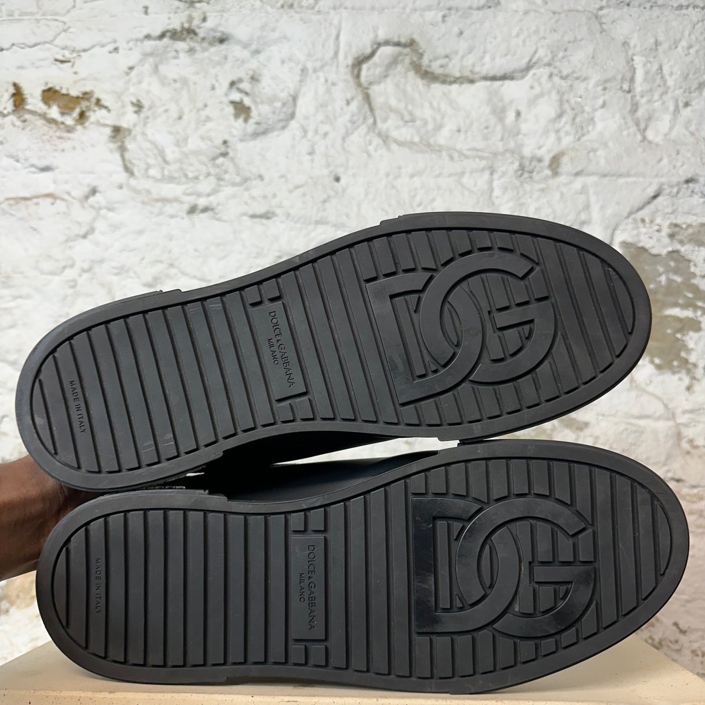 Dolce Gabbana Triple Black Portofino Sneaker Sz 11 (44)