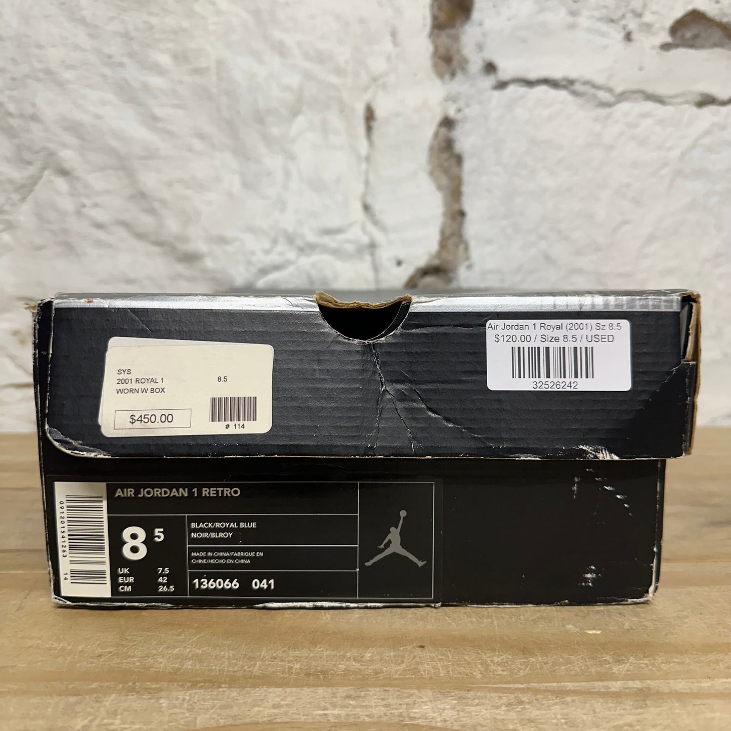 Air Jordan 1 High Royal (2001) Sz 8.5