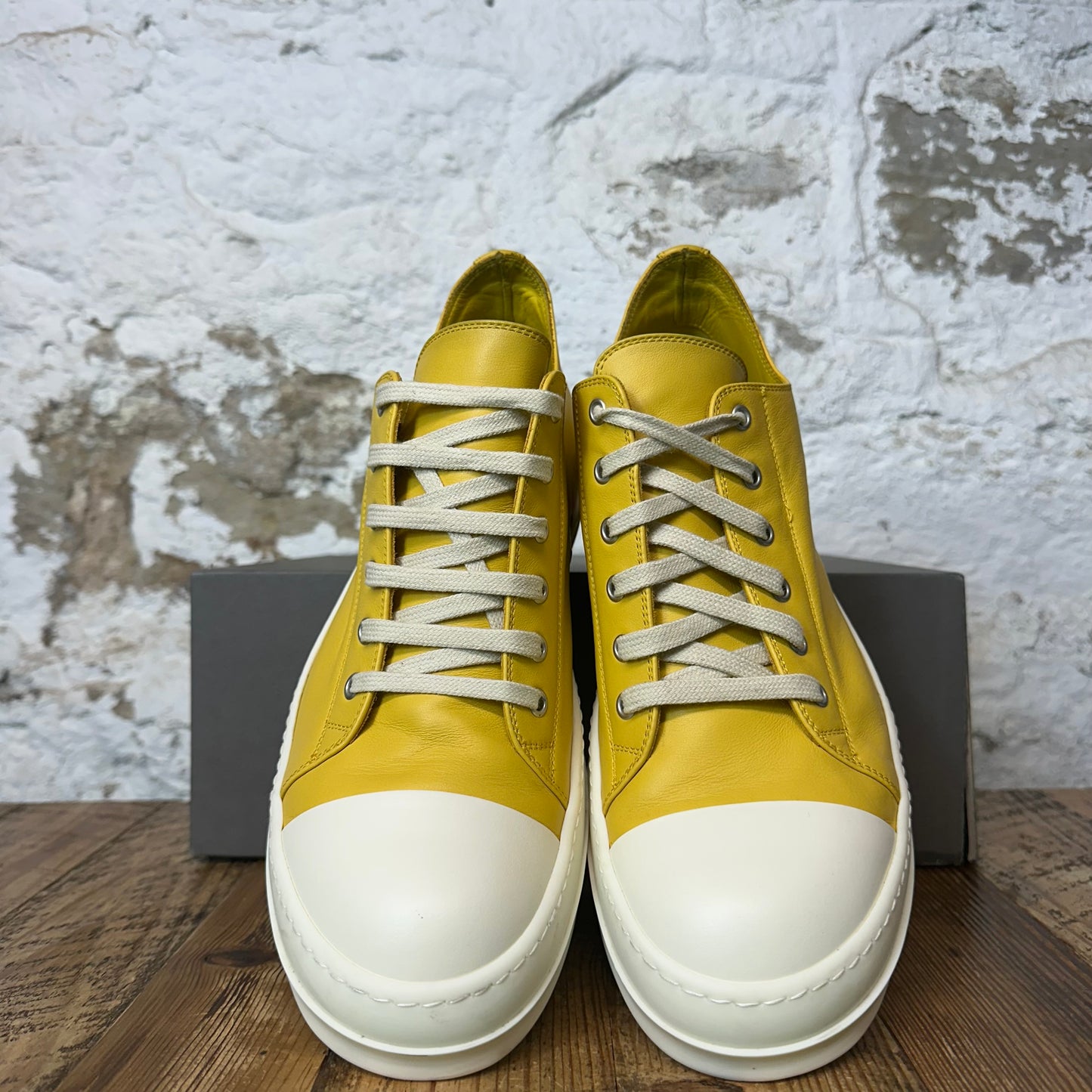 Rick Owens Porterville Lemon Milk Sneaker Sz 10.5 (43.5)