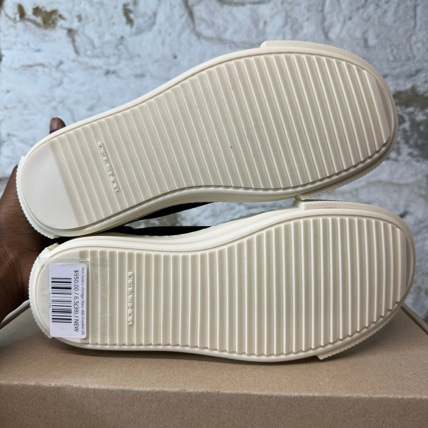 Rick Owens Vintage Black Milk Sneaker DS