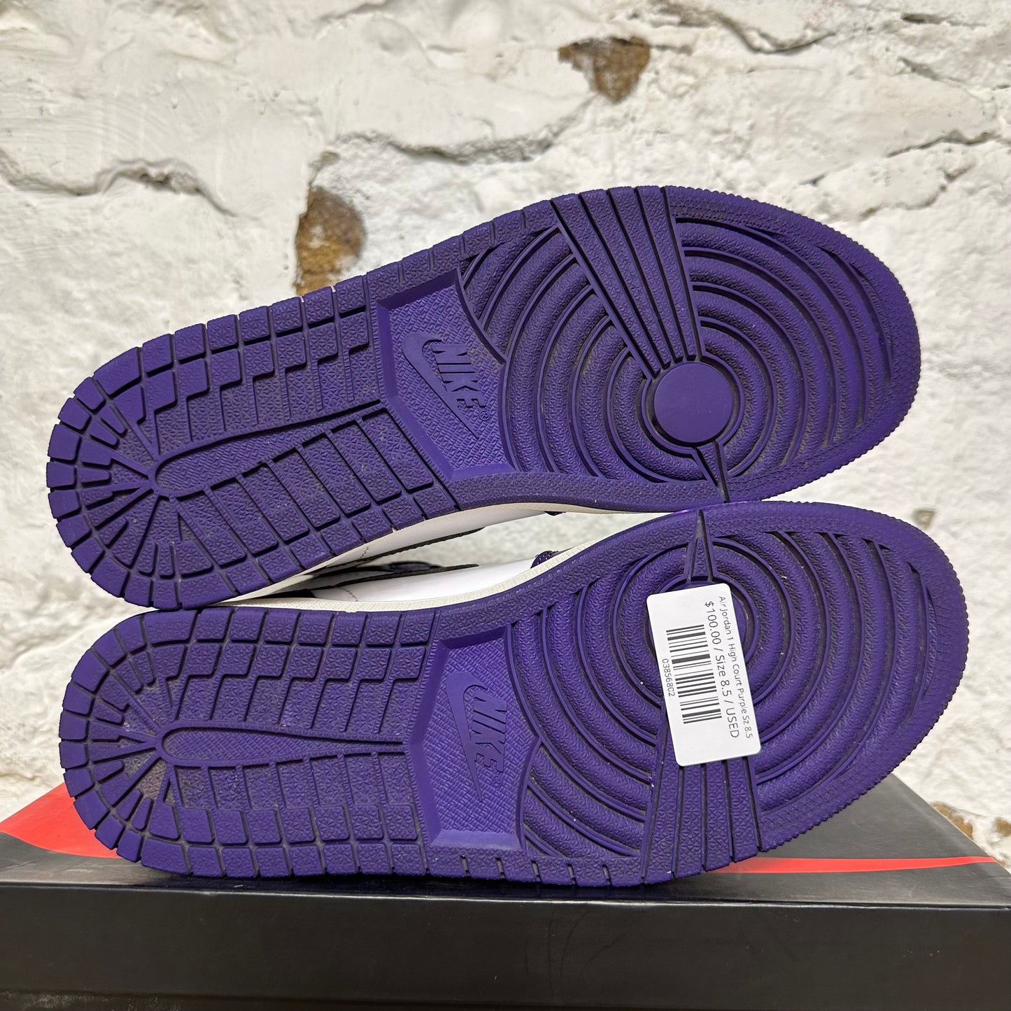 Air Jordan 1 High Court Purple Sz 8.5