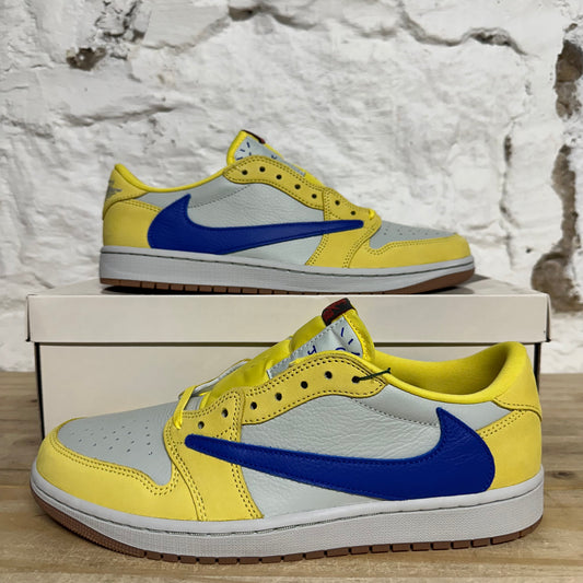 Air Jordan 1 Low Travis Scott Canary Sz 10.5 (12W) DS