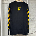 Off-White Painting Logo Black Long Sleeve Sz S