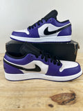 Air Jordan 1 Low Court Purple White Sz 10.5