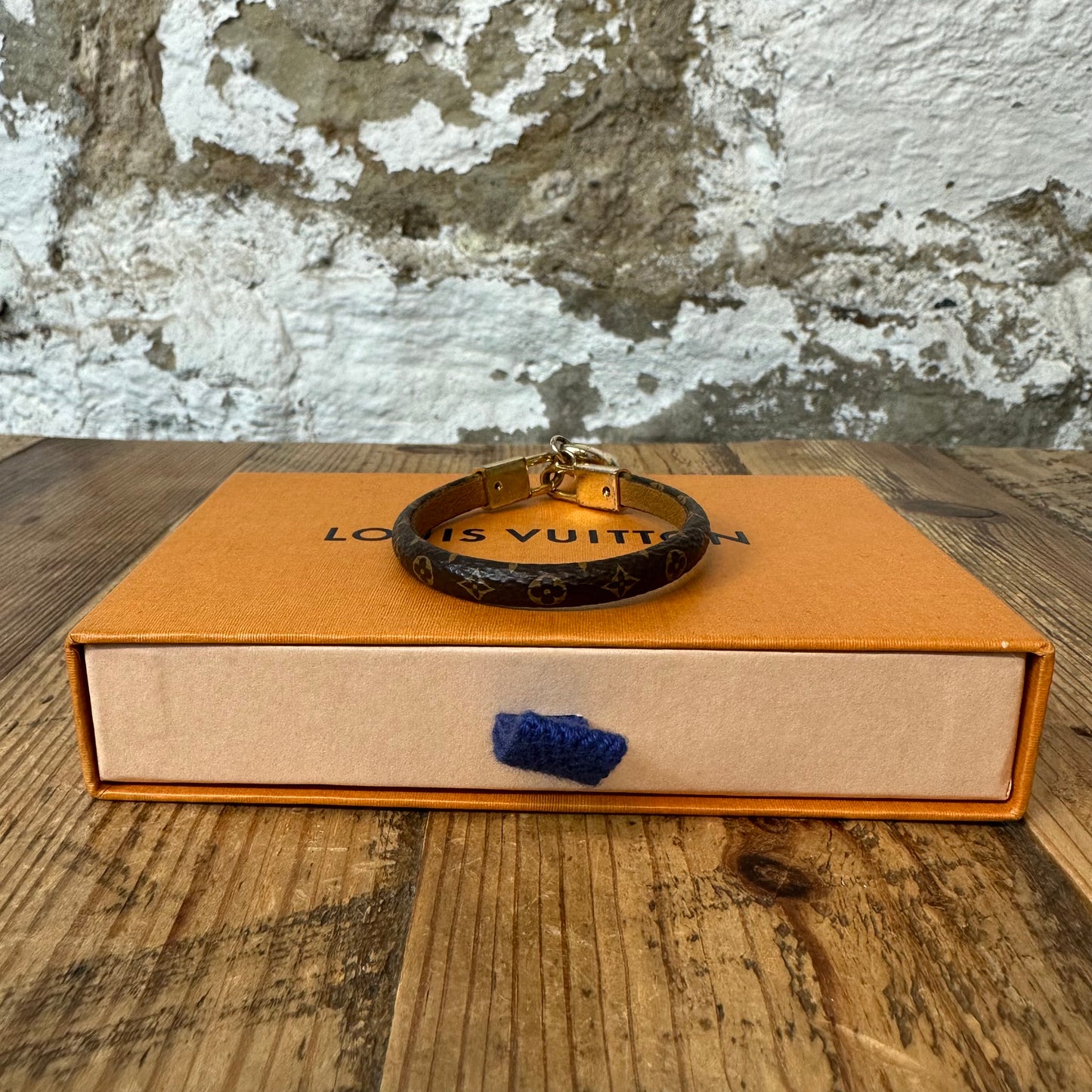 Louis Vuitton Brown Monogram Crazy In Lock Bracelet W/ Box