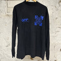 Off White Wizard Black Blue L/S T-Shirt Sz S