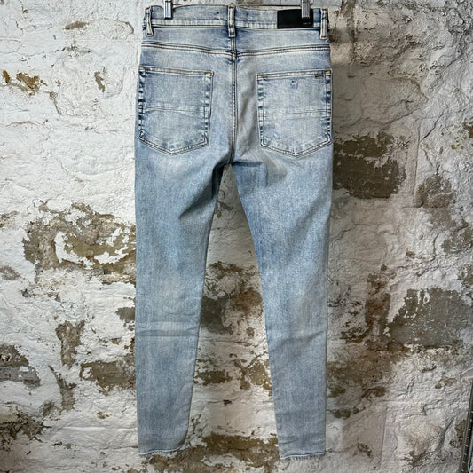 Amiri XM1 Tie Dye Washed Blue Denim Jeans Sz 31