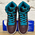 Nike SB Dunk High Deep Burgundy Aquamarine Sz 10.5
