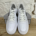 Nike Air Force 1 Low White Black Pebbeled Leather Sz 11.5 DS