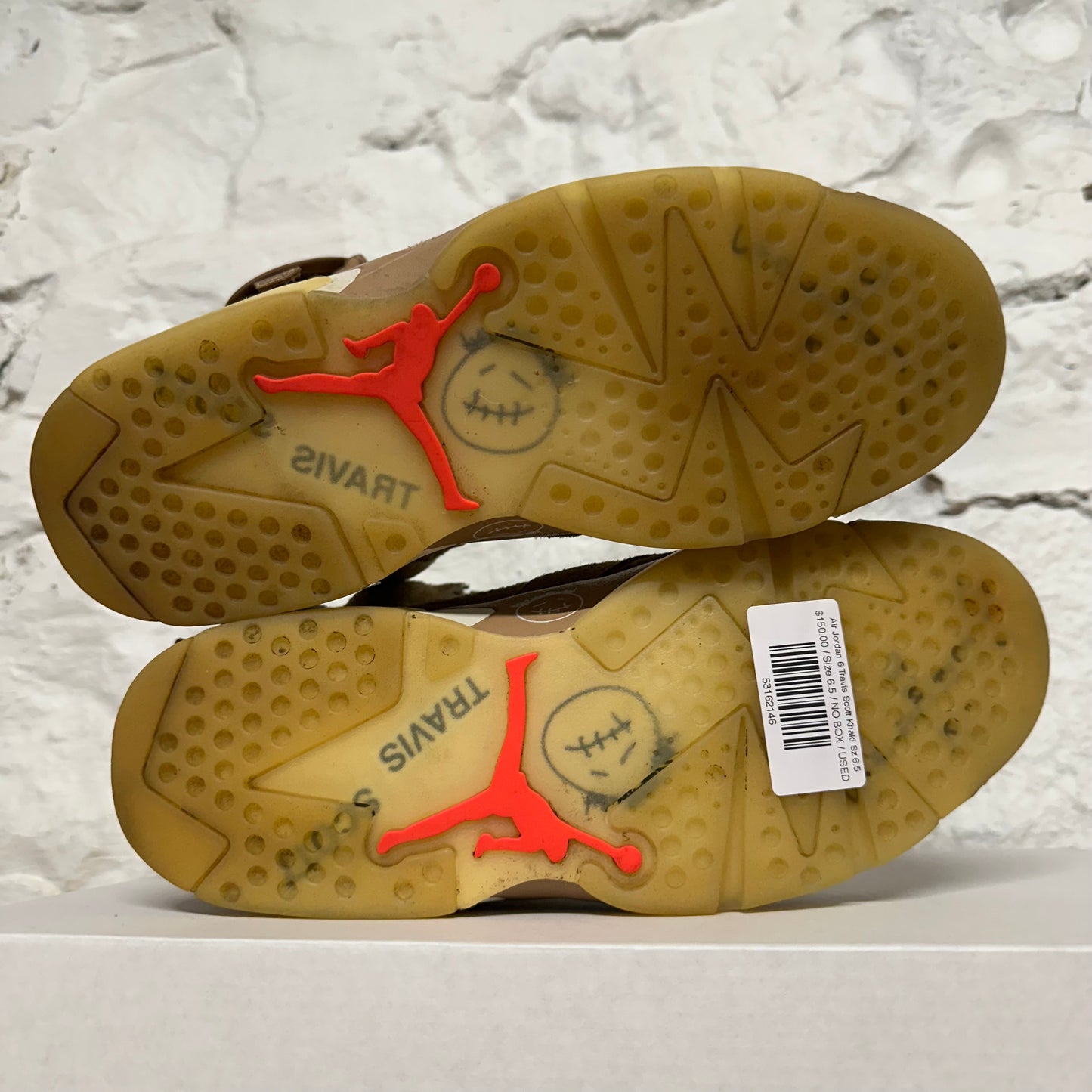 Air Jordan 6 Travis Scott British Khaki Sz 6.5