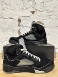 Air Jordan 5 Black Metallic Sz 8