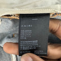Amiri MX1 Camo Spell Blue Denim Jeans Sz 38
