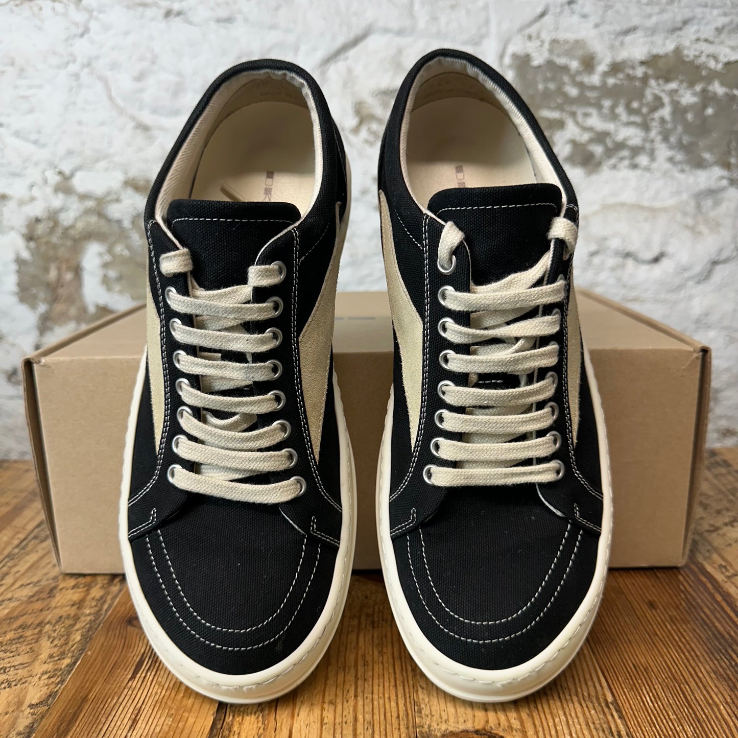 Rick Owens Vintage Black Milk Sneaker Sz 9.5 (42.5)