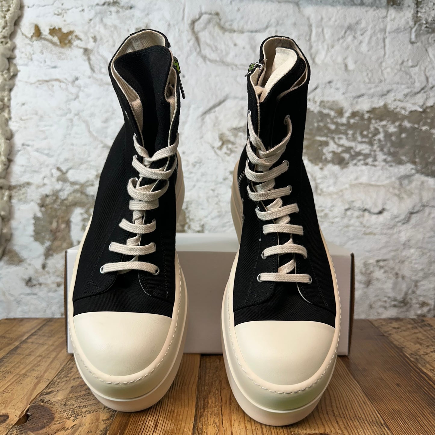 Rick Owens Mega Bumper Black Milk Sneaker Sz 10 (43)
