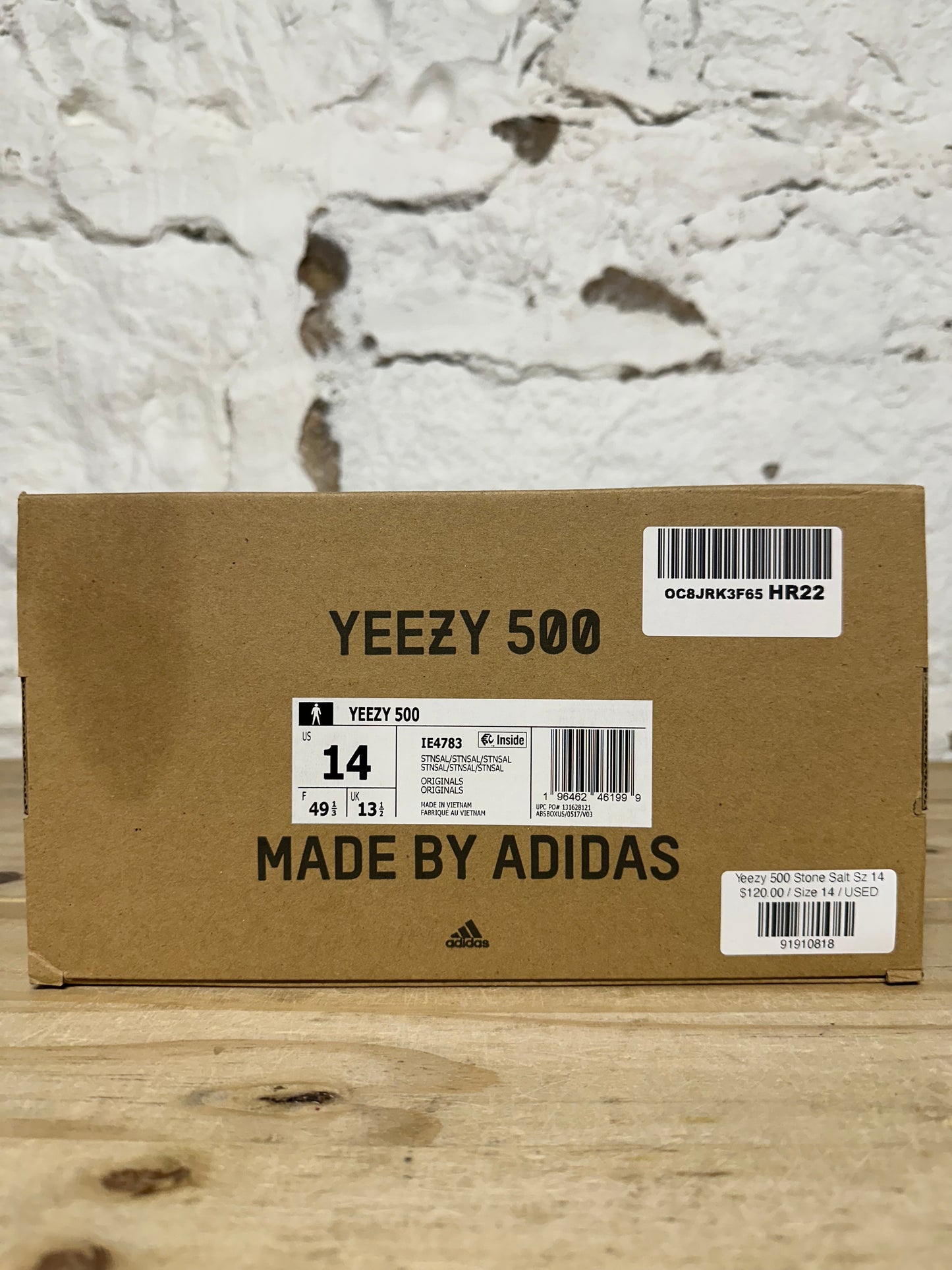 Yeezy 500 Stone Salt Sz 14