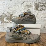 Lanvin Curb Multicolor Lace Gray Sneaker Sz 7 (40) No Box
