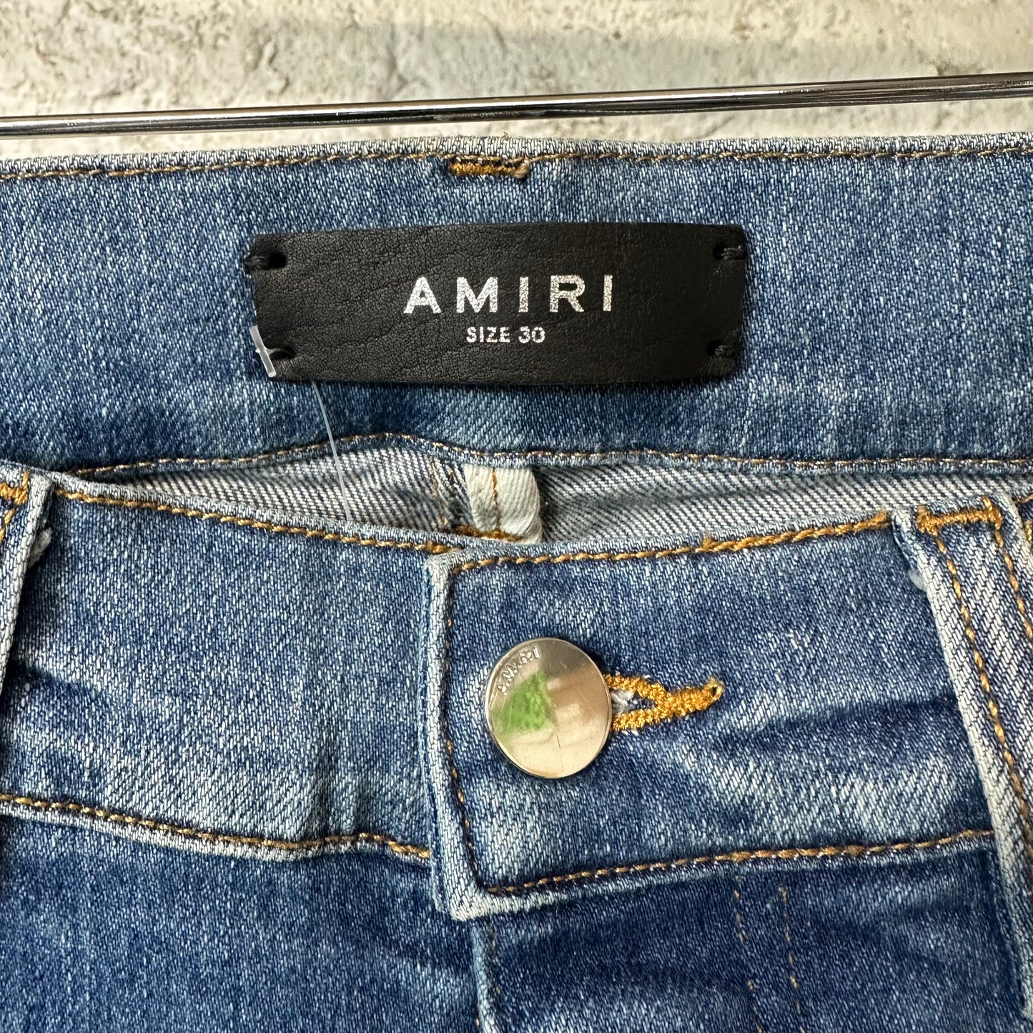 Amiri Plain Dark Blue Denim Jeans Sz 30
