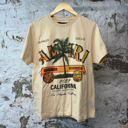 Amiri Spring Summer T-shirt Cream Sz S