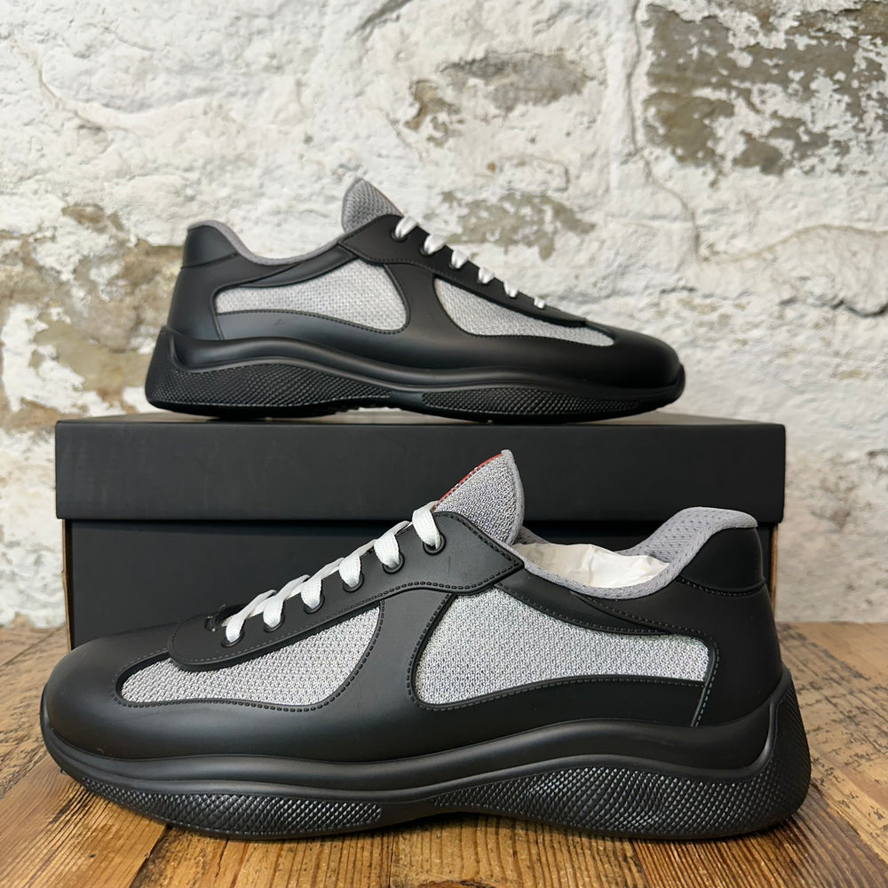 Prada Americas Cup Nero Rubber Sneaker Sz 11 (44) DS
