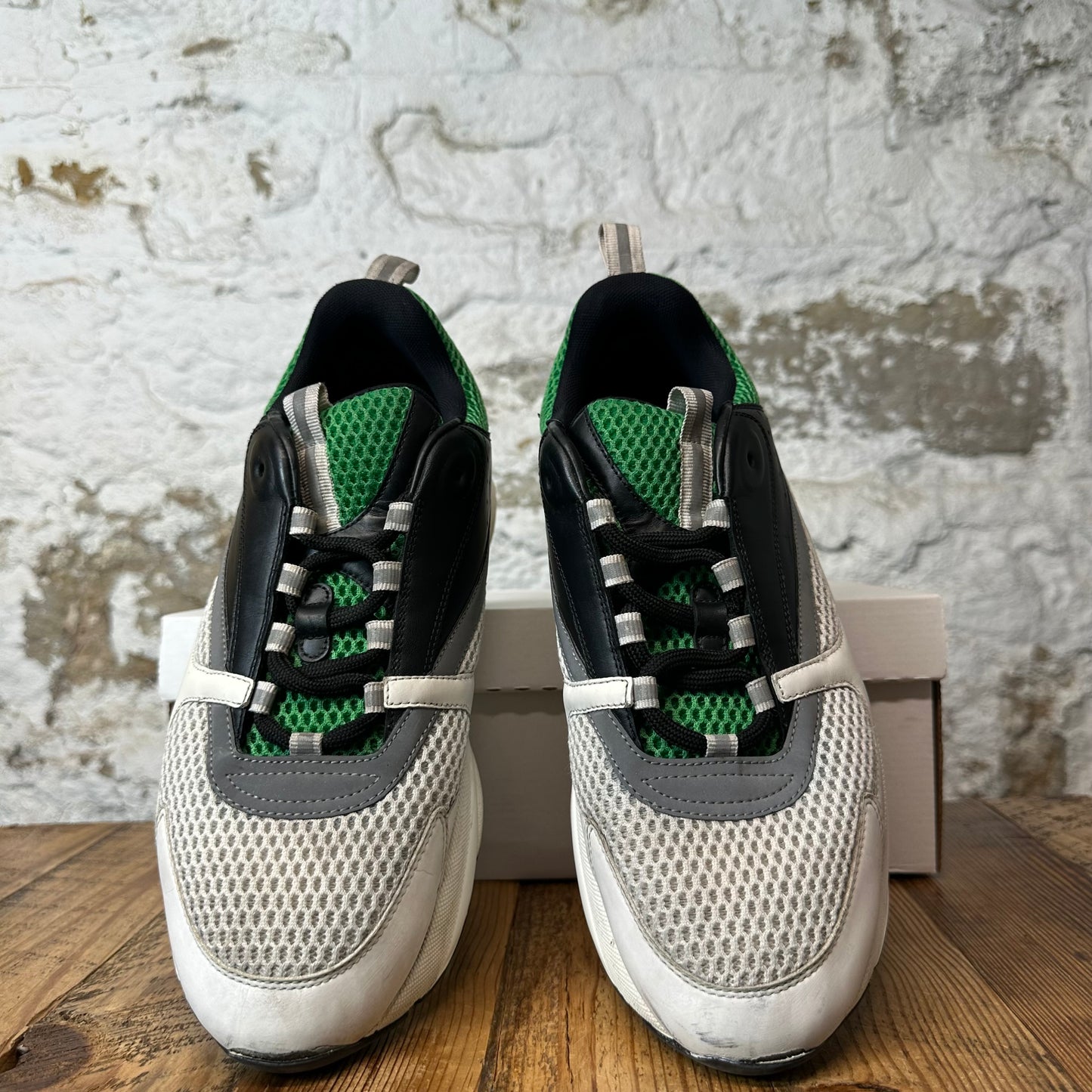 Dior B22 Green Black White Sneaker Sz 12 (45)