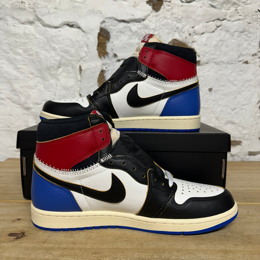 Air Jordan 1 High Fragment x Union LA Varsity Red Sport Royal Sz 11 DS