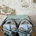 Lanvin Curb Blue Black Lace Grey Sneaker Sz 10 (43)