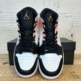 Air Jordan 1 Mid Arctic Orange Black Toe Sz 10.5