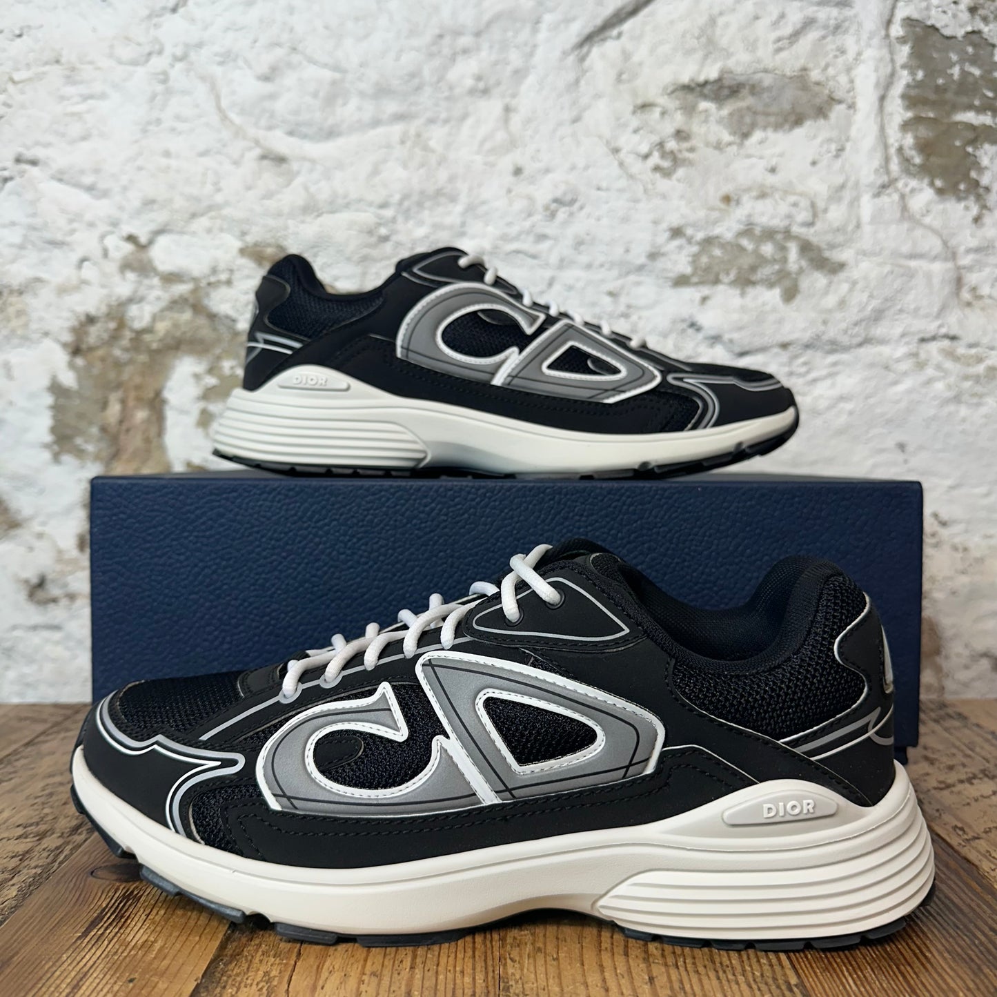 Dior B30 Black White Gray Sneaker Sz 10 (43)