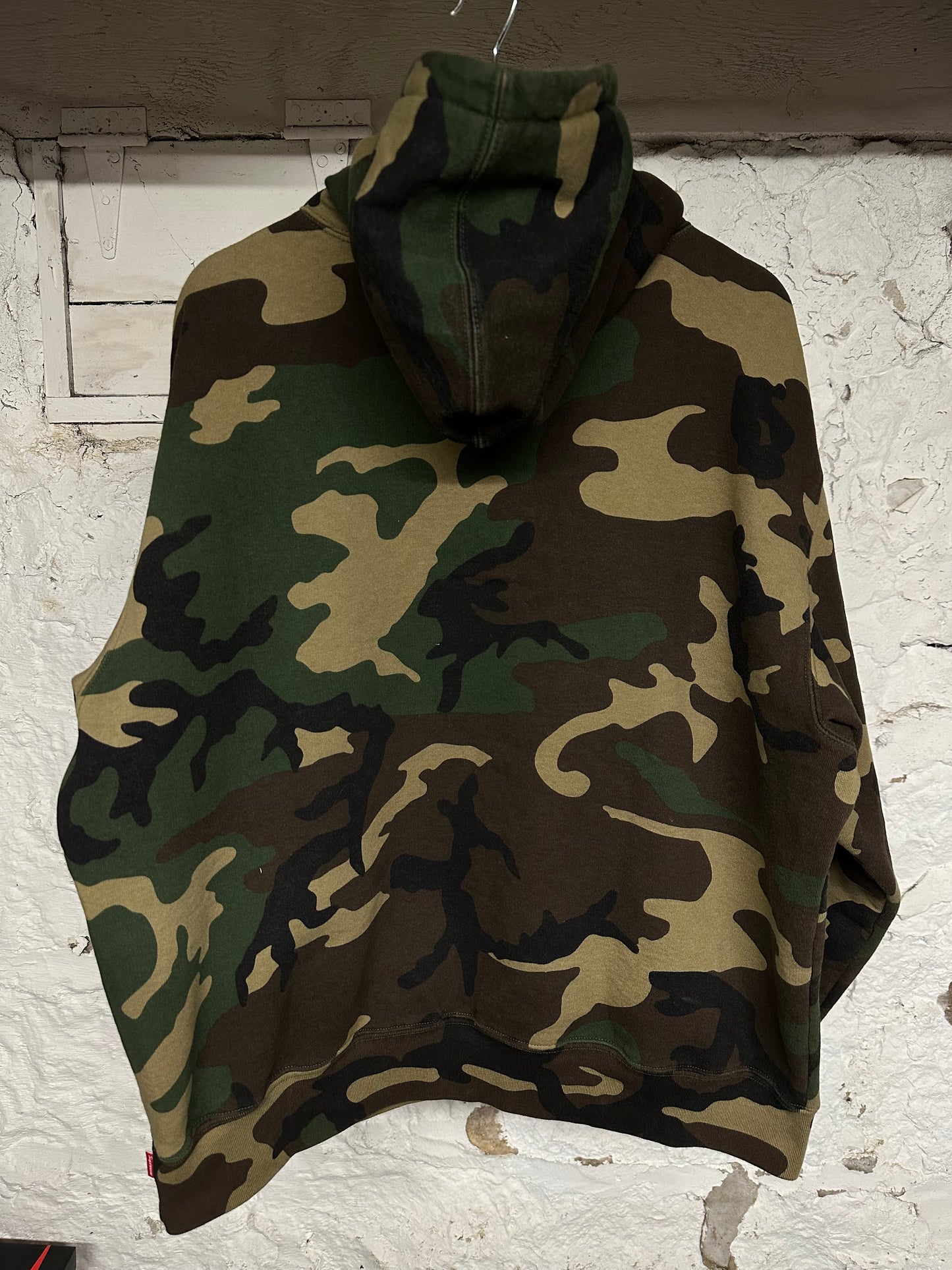 Supreme Camo Classic Logo Hoodie Sz L