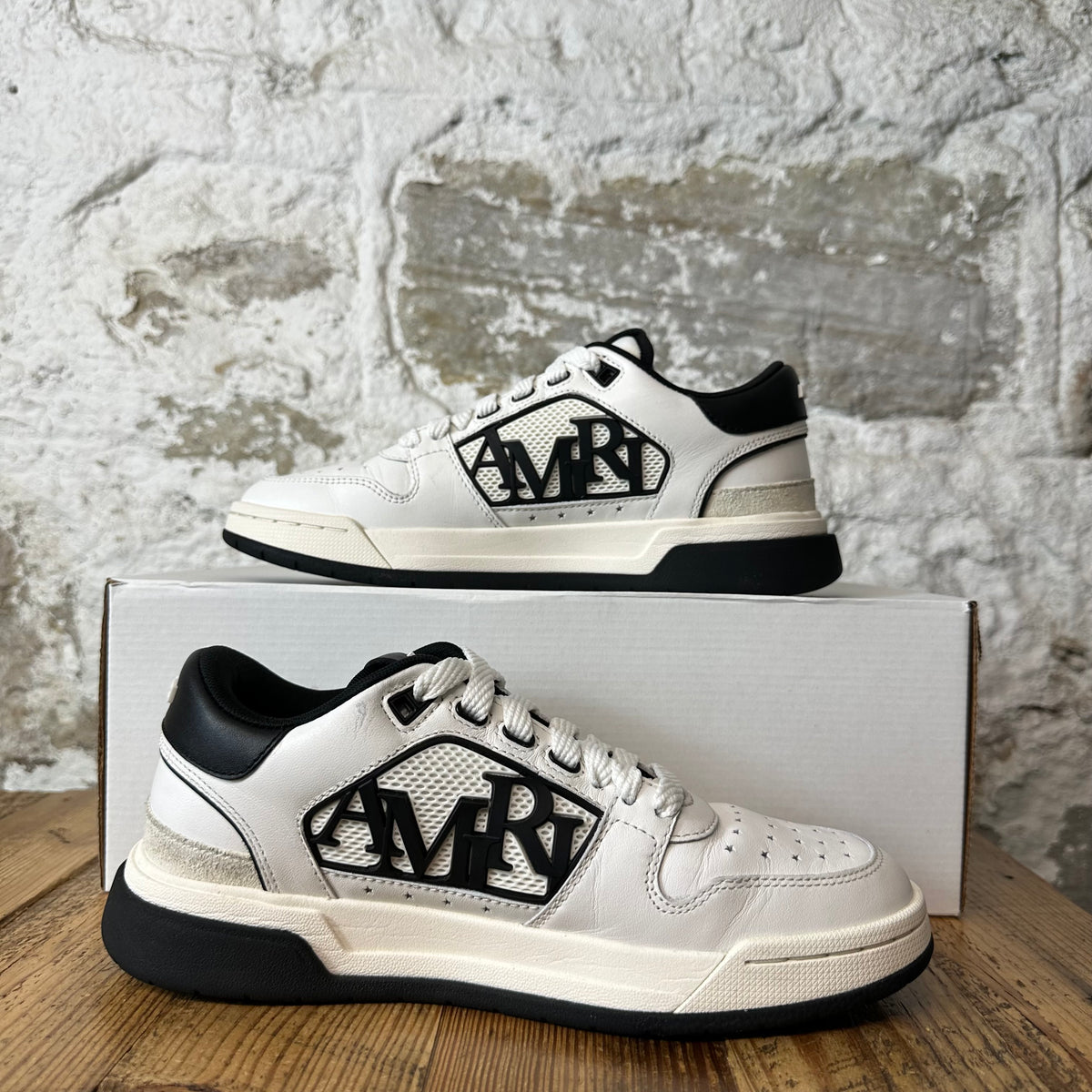 Amiri Classic Logo Black White Sneaker Sz 6.5 (39)