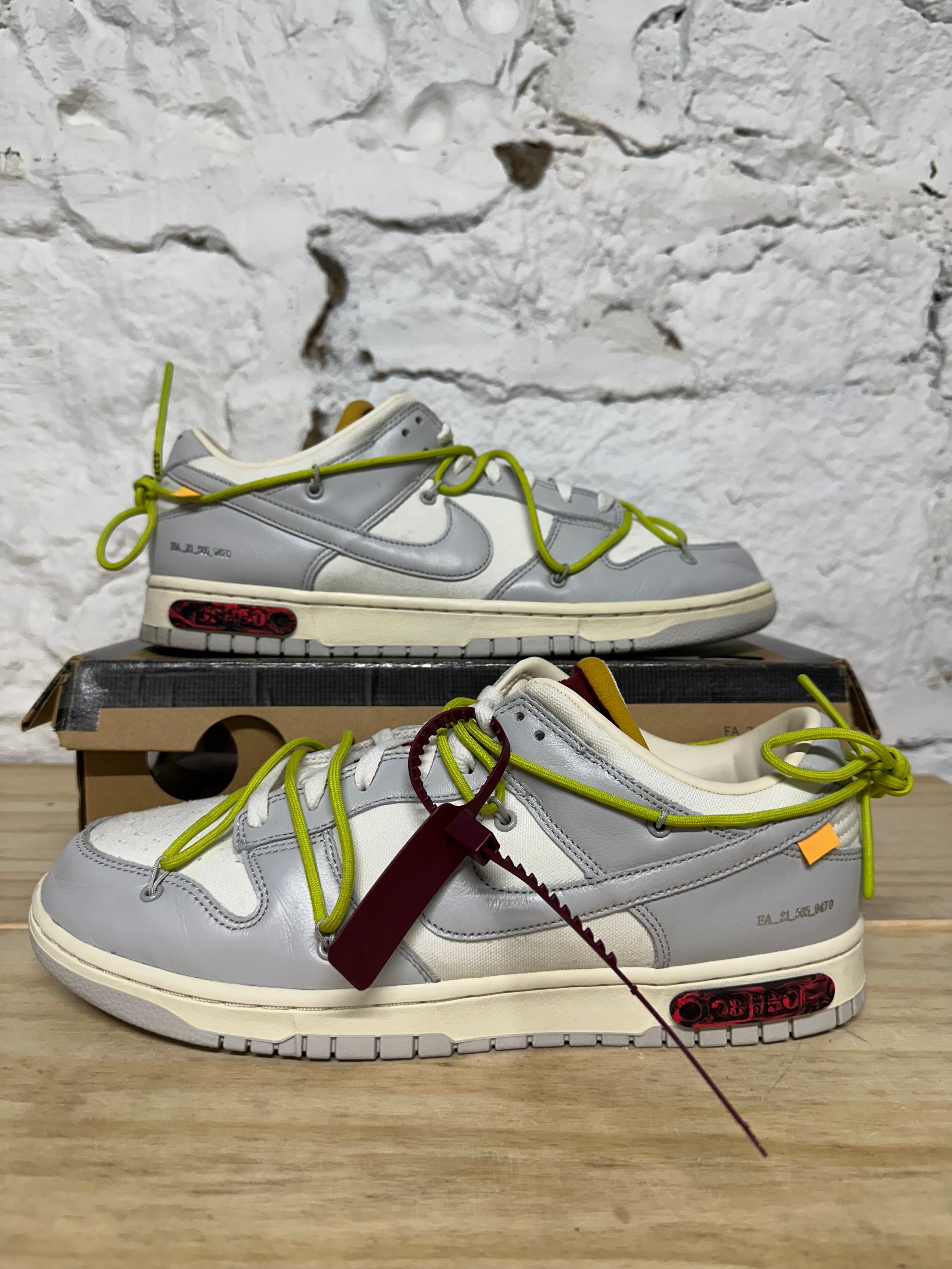 Nike Off White Dunk Low Lot 8 Sz 12