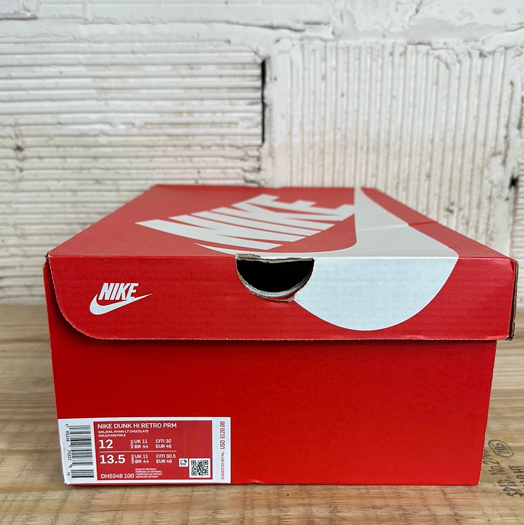 Nike Dunk High Light Chocolate Sz 12