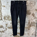 Amiri Plain Black Denim Jeans Sz 38