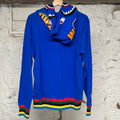 Bape Blue Line Rib Pullover Shark Hoodie Sz M DS