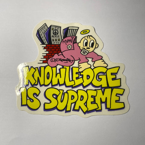 Supreme Knowledge Sticker