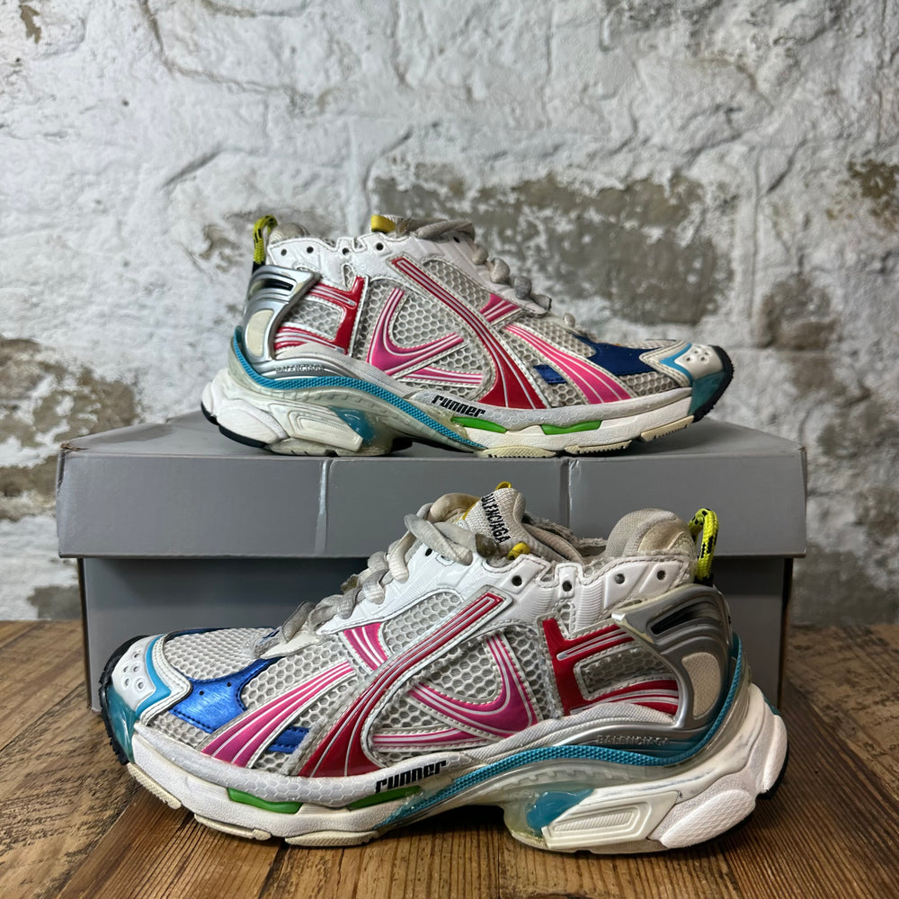 Balenciaga Runner Multicolor White Sneaker Sz 6.5 (39)