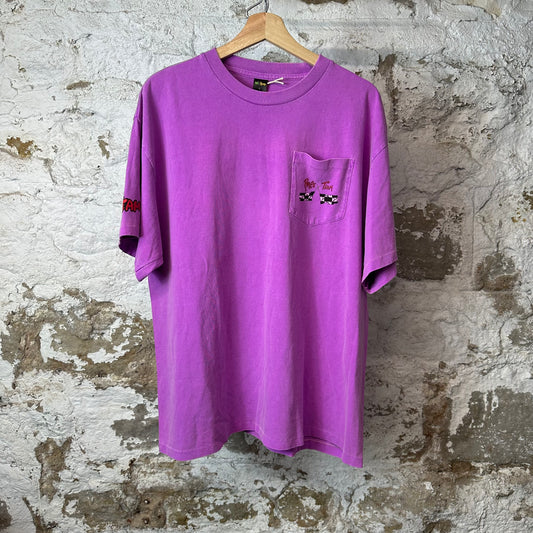 Matty Boy Anti Promo Stay Fast Race Pink T-Shirt Sz L