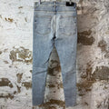 Amiri MX1 Tie-Dye Washed Blue Denim Jeans Sz 33
