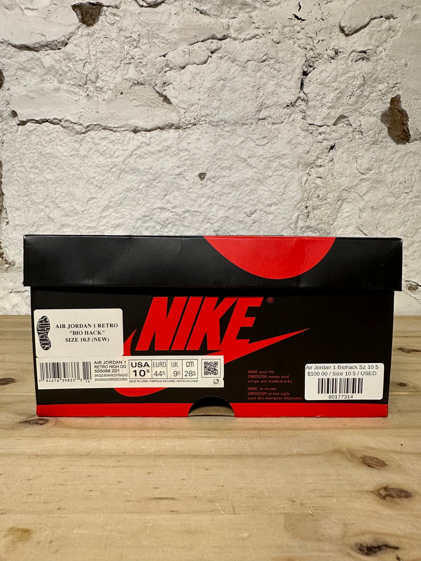 Air Jordan 1 Biohack Sz 10.5