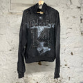 Vale Jesus Bling Black Hoodie Sz M