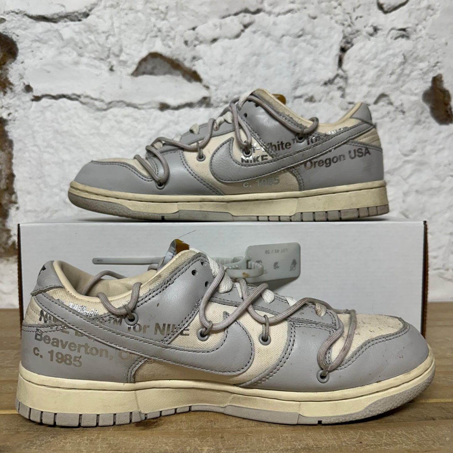 Nike Off White Lot Dunk 49 Sz 10