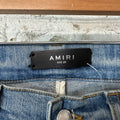 Amiri Plain Distressed Blue Denim Jeans Sz 29