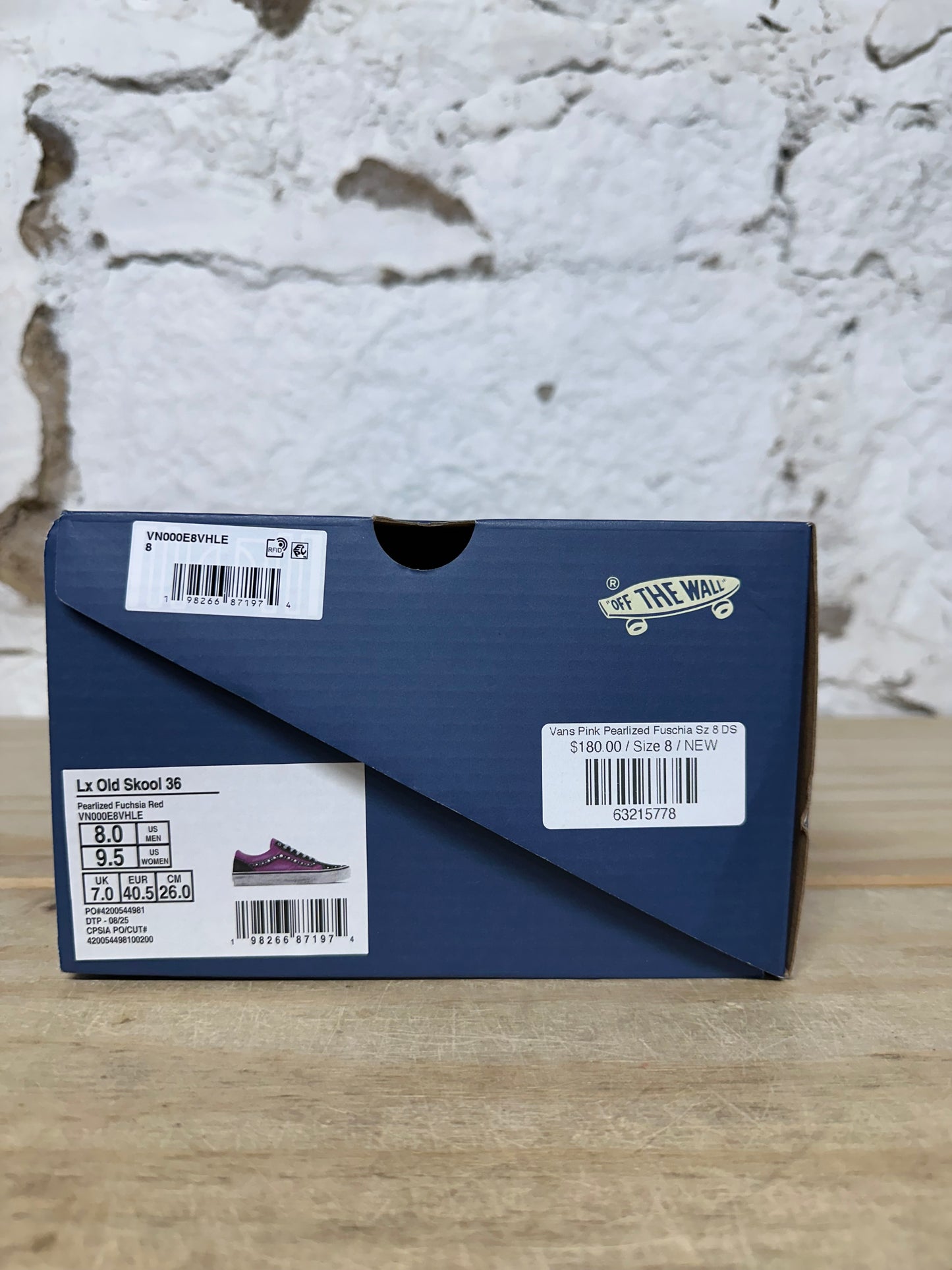 Vans Pink Pearlized Fuschia Sz 8 DS