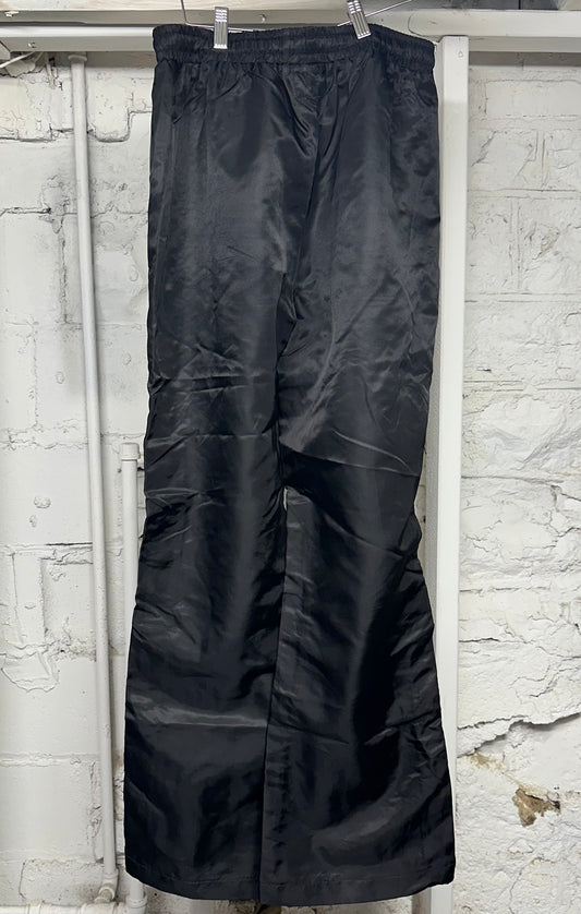 Saint Vanity Black Satin Pants Sz L