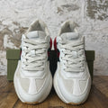 Gucci Rhyton White Red Green Sneaker Sz 7
