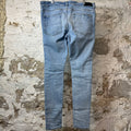 Amiri Plain Blue Denim Jeans Sz 38