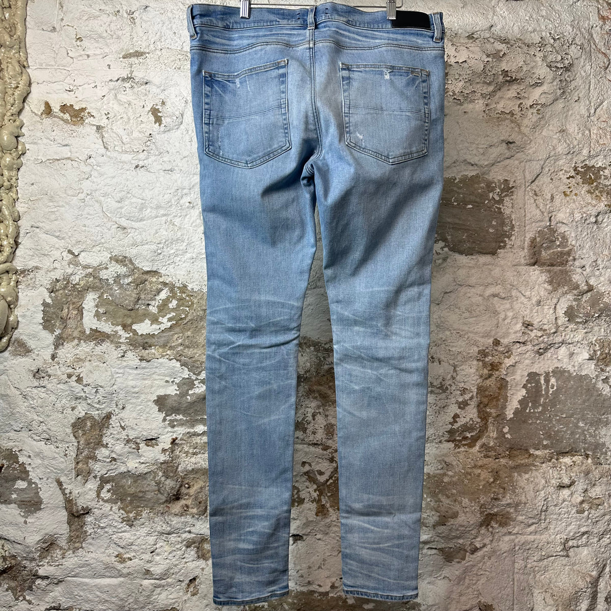 Amiri Plain Blue Denim Jeans Sz 38