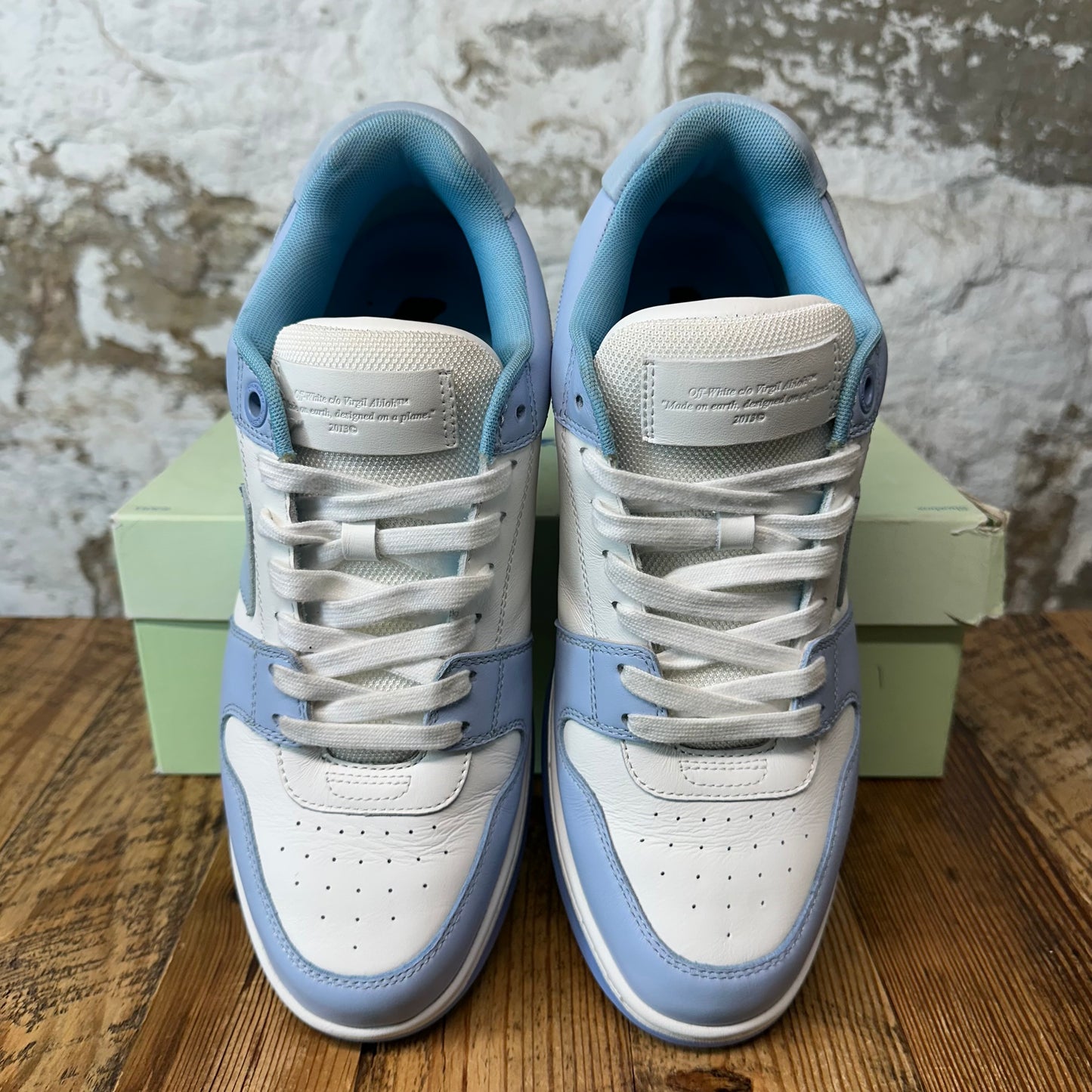 Off-White Out Of Office Light Blue White Sneaker Sz 10 (43)