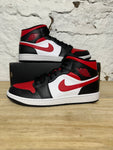 Air Jordan 1 Mid White Black Red Sz 11.5 DS