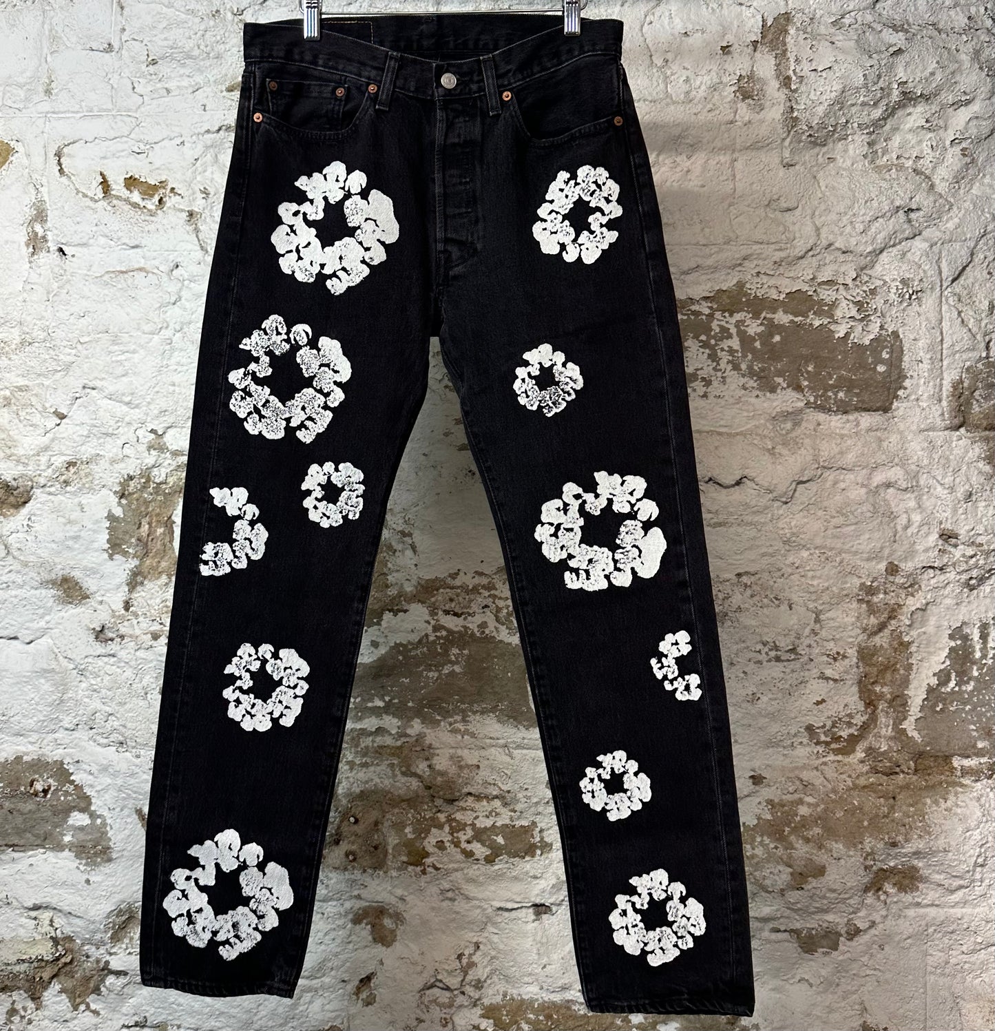 Denim Tears White CW Black Denim Jeans Sz 32